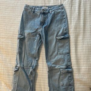 Zara Women's Blue Flare & Wide Leg Jeans